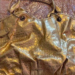Gold Crocodile bag